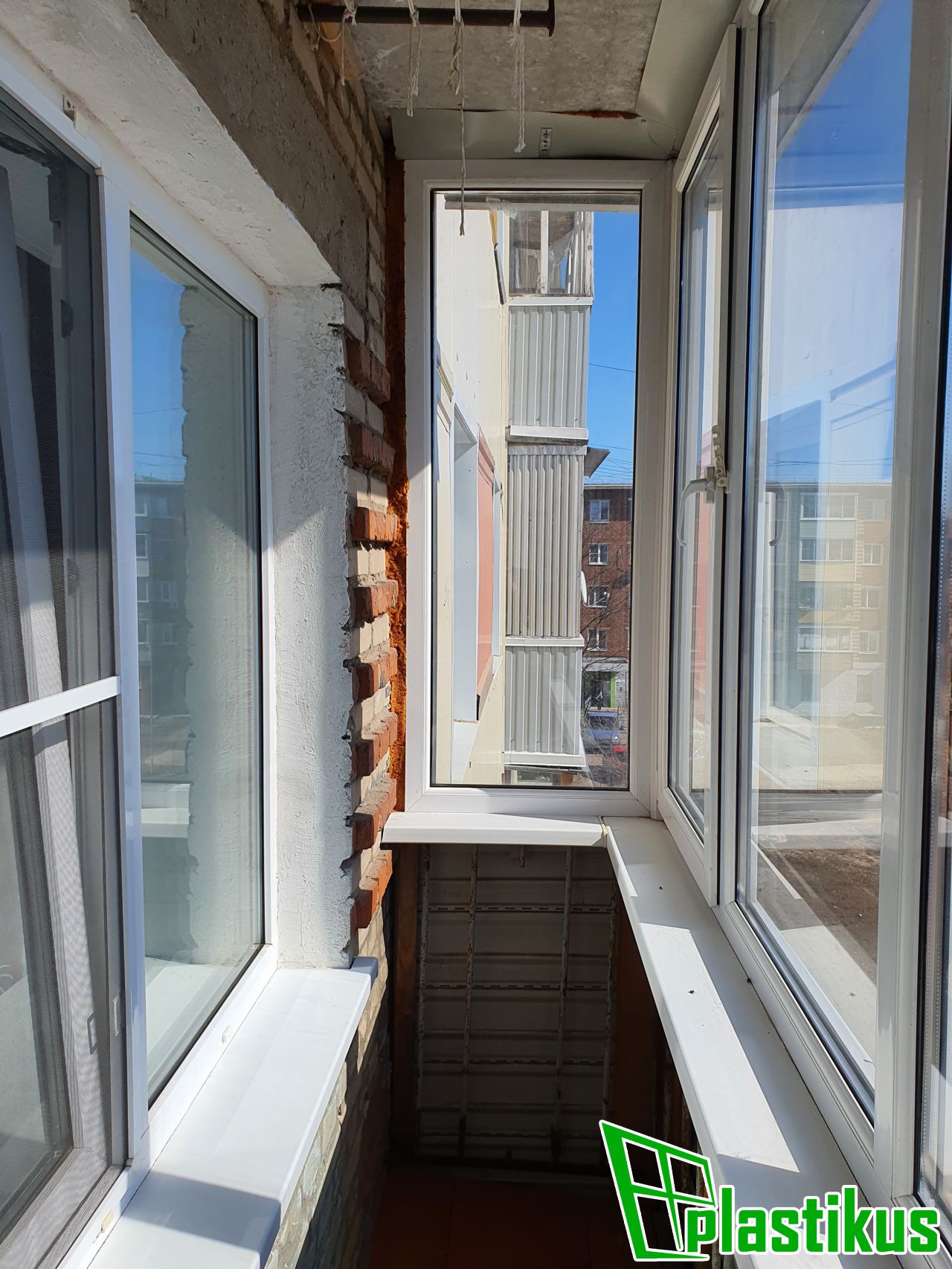 Внутренняя отделка  балкона в Кашире-2